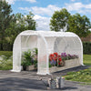 Large Walk-in Greenhouse Poly Tunnel Galvanised Garden Plants Grow Tent 4x3x2M
