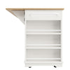 Kitchen Island on Wheels, Rolling Kitchen Storage Trolley with Worktop & Drawers