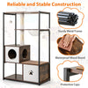 Multi-Level Kitten Tower Modern Indoor Cat Climbing Stand Furniture Coffee