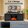 Entertainment Media Center Console Table TV Stand for TVs up to 65” w/2 Cabinets