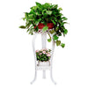 Plant Stand 2 Tier Flower Pot Holder Garden Herb Planter Display Rack Iron Shelf