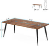 Tribesigns 180 x80 cm Large Dining Table for 6 to 8, Industrial Kitchen Table