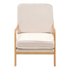 Solid Wood Frame Scandi Fabric Tub Armchair Padded Single Sofa Couch Loveseat UK