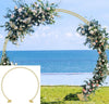Large Moon Gate Wedding Party Walk Through Arch Frame Backdrop Garland Standing