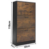 3 Drawer Shoe Cabinet Storage Cupboard Unit Shoe Rack Wooden Stand Organiser