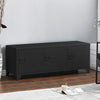 Metal TV Stand Sideboard Office Filing Storage Cabinet Cupboard Doors Cable Hole