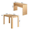 Small Space Breakfast Nook Dining Table Set & Two Benches Wooden Home Cafeteria