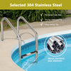 3-Step Swimming Pool Ladder w/ Non-slip Steps & Handrails-Sliver