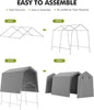 Outdoor Storage Shelter Shed 7x12 FT Waterproof Carport Bike Canopy Garage Tent