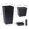 Set of 2 Tall Planter Plant Flower Pot Outdoor Garden Weatherproof 76 cm