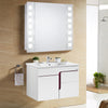 Illuminated LED Bathroom Mirror Cabinet With Demister Sensor Shaver Socket