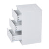 3 Drawers Bedside Table Cabinets w/ Charging Station Nightstand Storage Unit