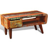 Coffee Table with Curved 1 Drawer Reclaimed Wood Home Furniture Z6E0