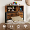 Single Size Heavy Duty Metal Platform Bed with Storage Headboard