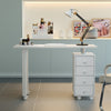 Mobile Manicure Table with Wrist Rest & 4 Drawer Station Beauty Nail Workstation