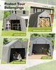Outdoor Storage Shelter Portable Motorcycle Shed Garage Carport Garden Tool Tent