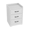 3 Drawer Wooden Bedroom Bedside Cabinet Furniture Storage Nightstand Side Table