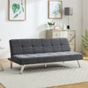 2 Seater Chenille Sofa Bed Convertible Recliner Settee Couch Loveseat Sleeper UK