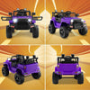 Electric Kids Ride On Car 12V Ride On Truck with Remote Control-Purple