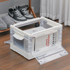 Mobile Storage Box wit Lid Folding Stackable 30/42L Lidded Plastic Crate Tub Box