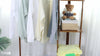 Rustic Bamboo Clothes Rail Garment Rack Corner Hanging Stand with Shelves