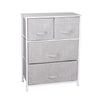 2/3/4 Tiers Chest of Drawers Bedside Cabinet Nightstand Beside Bedroom Storage