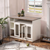 Dog Crate FurnitureDog Crate End Table w/ Iron Doors, Indoor End Table Sideboard