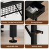 4 Tier Computer Desk Study Room Computer Desk Home Office Work Desk with Drawers