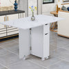Drop Leaf Table Folding Kitchen Desk Extendable Dining Table Storage SpaceSaving