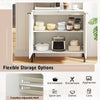 Kitchen White Pantry Cabinet Kitchen Storage Hutch Freestanding Buffet Sideboard