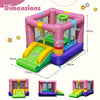 Inflatable Bounce House Kids Bouncy Castle(Without Blower)-Purple