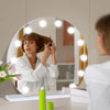Round Hollywood Vanity Mirror LED 50cm Dimmable Touch Make up Mirror with USB