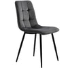 Dining Chairs Set of 4 Velvet Kitchen Living Room Lounge Counter Chairs in Grey