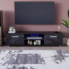 LED TV Unit 2 Door Modern Gloss Matte Living Room Cabinet Media Stand
