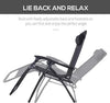 Reclining Sun Lounger Chair Folding Recliner Garden Adjustable Patio W/ Sunshade
