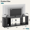 TV Stand For Gaming with Cabinet for PS5 Modern TV Cabinet Living Room Bedroom