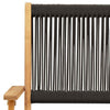 Brokky Folding Garden Chairs 6 pcs Black Solid Wood Acacia,Folding Garden G5B4