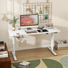 Electric Standing Desk Height Adjustable Sit to Stand Table Office 140cm White