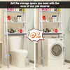 3-Tier Washing Machine Shelves Bathroom Over Toilet Storage Rack Organizer White