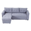 3 Seater Corner Sofa Bed w/Storage Convertible Pull Out Sofa Bed for Living Room