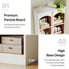 Tribesigns Corner Bookshelf, 5 Tier Narrow bookcase with storage, Wooden Oak