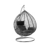 Hanging Egg Chair Indoor Outdoor Swing Chair Hammock with Cushion-Max Load 150kg