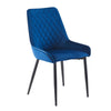 2 Pcs Velvet Dinning Chair High Back Metal Legs High Elastic Filing Comfortable
