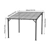 Garden Pergola Polycarbonate Roof Shelter Awning Gazebo Outdoor Canopy Party