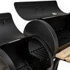 Outdoor Charcoal BBQ Grill Oil Drum Barbecue Patio Smoker Portable Wheels UK