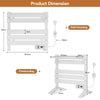Electric Heated Towel Rail Bathroom Warmer Timer Ladder Radiator Storage Shelf