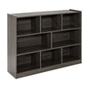 8 Cube Bookcase 3-Tier Bookshelf Display Shelf Storage Organizer-Grey
