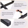 King Size Bed Frame Heavy Duty Metal Platform Bed w/Charging Station