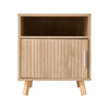 1 Door Compact Wooden Bedroom Bedside Cabinet Nightstand Side Table Storage Unit