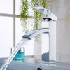 Basin Sink Mixer Chrome Tap BathroomSink Counter Waterfall Mono Faucet Silver UK